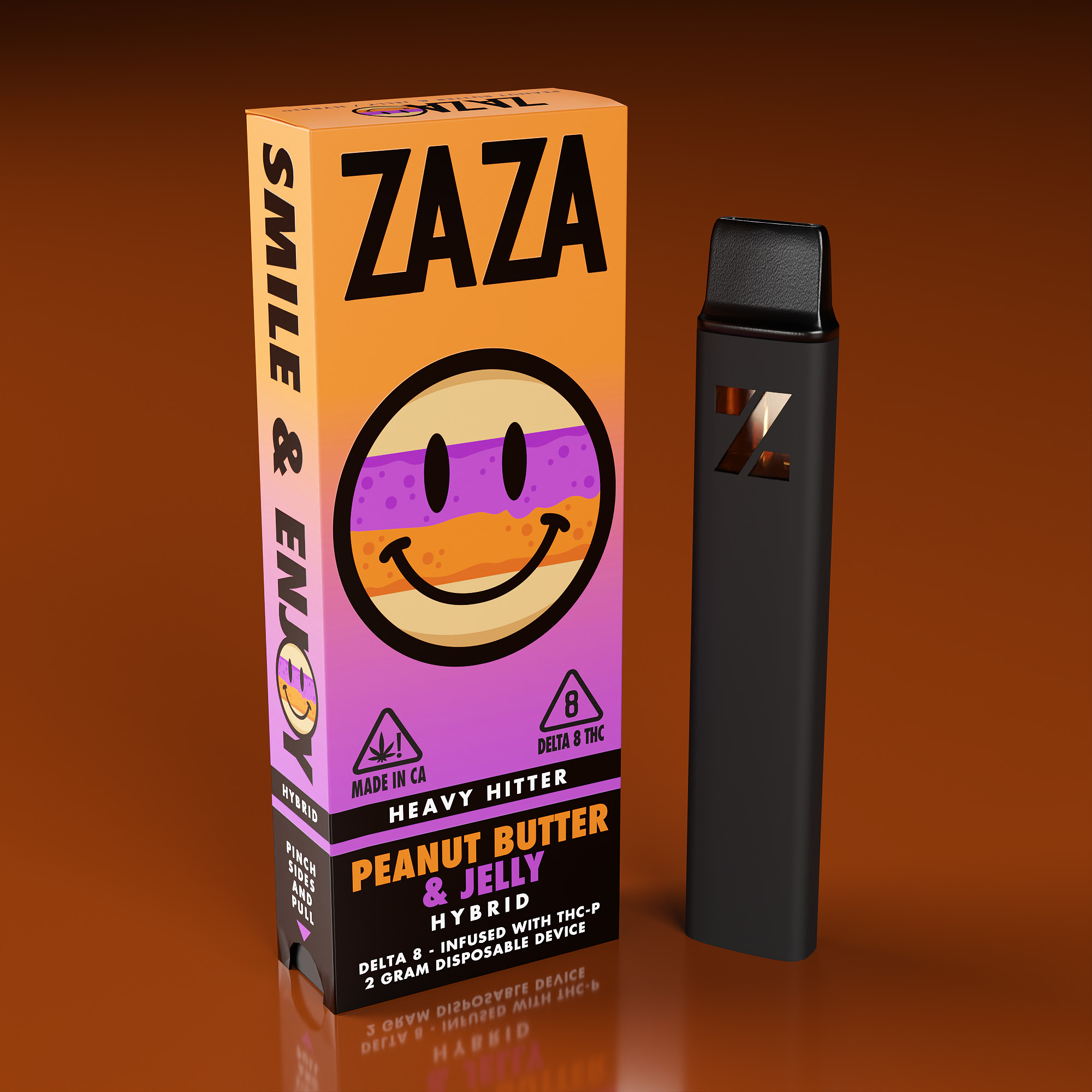 Peanut Butter Jelly Heavy Hitter Disposable 2g ZAZA THC